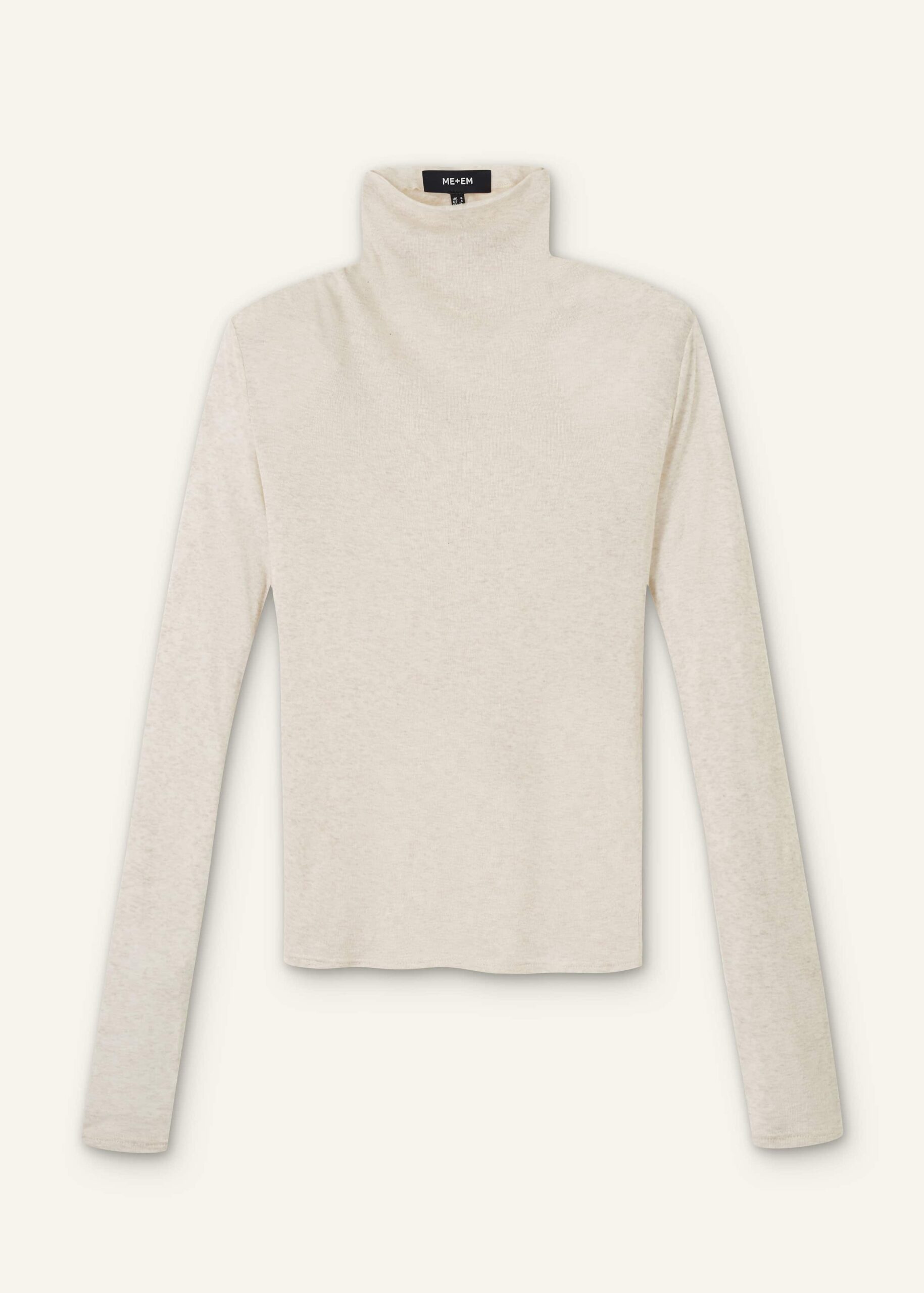 Me and Em Sheer High Neck Top | British Luxury Fashion at Luxury Shoes Me and Em Sheer High Neck Top – luxury British Beige in Me and Em exclusively at Luxury Shoes