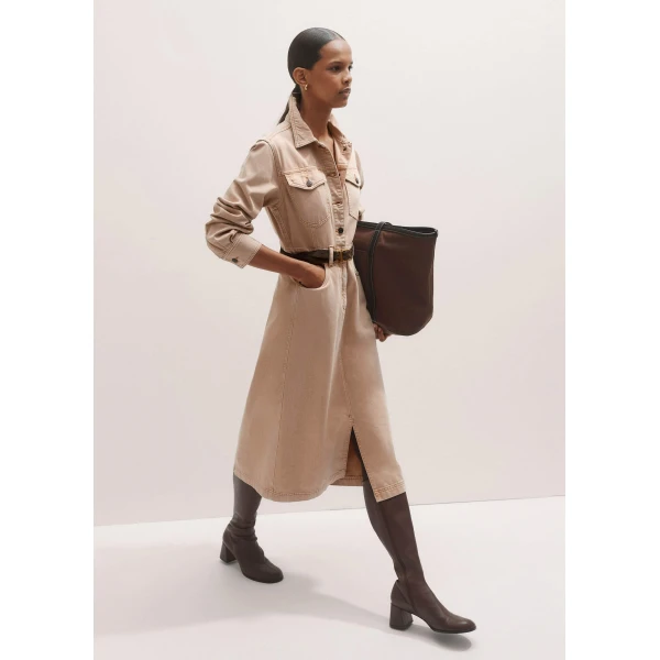 Me + Em Shirt Midi Dress – luxury British Pink in Me and Em exclusively at Luxury Shoes 
