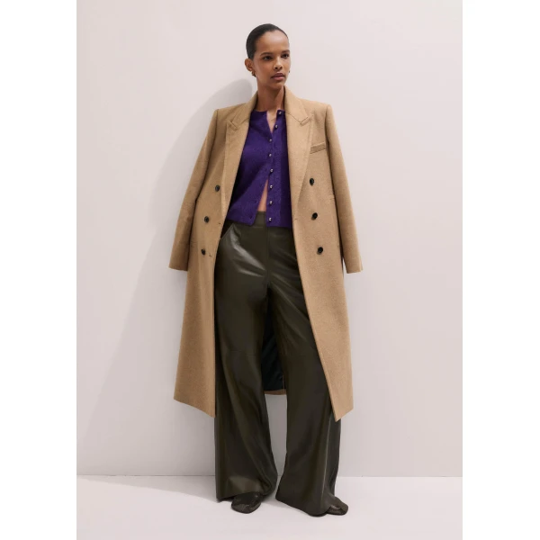 Me + Em Short Sleeve Cardigan – luxury British Purple in Me and Em exclusively at Luxury Shoes 