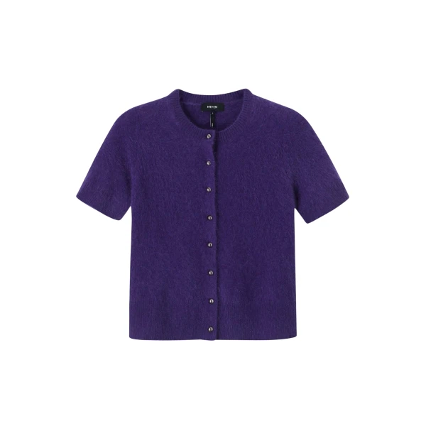 Me and Em Short Sleeve Cardigan – luxury British Purple in Me and Em exclusively at Luxury Shoes 