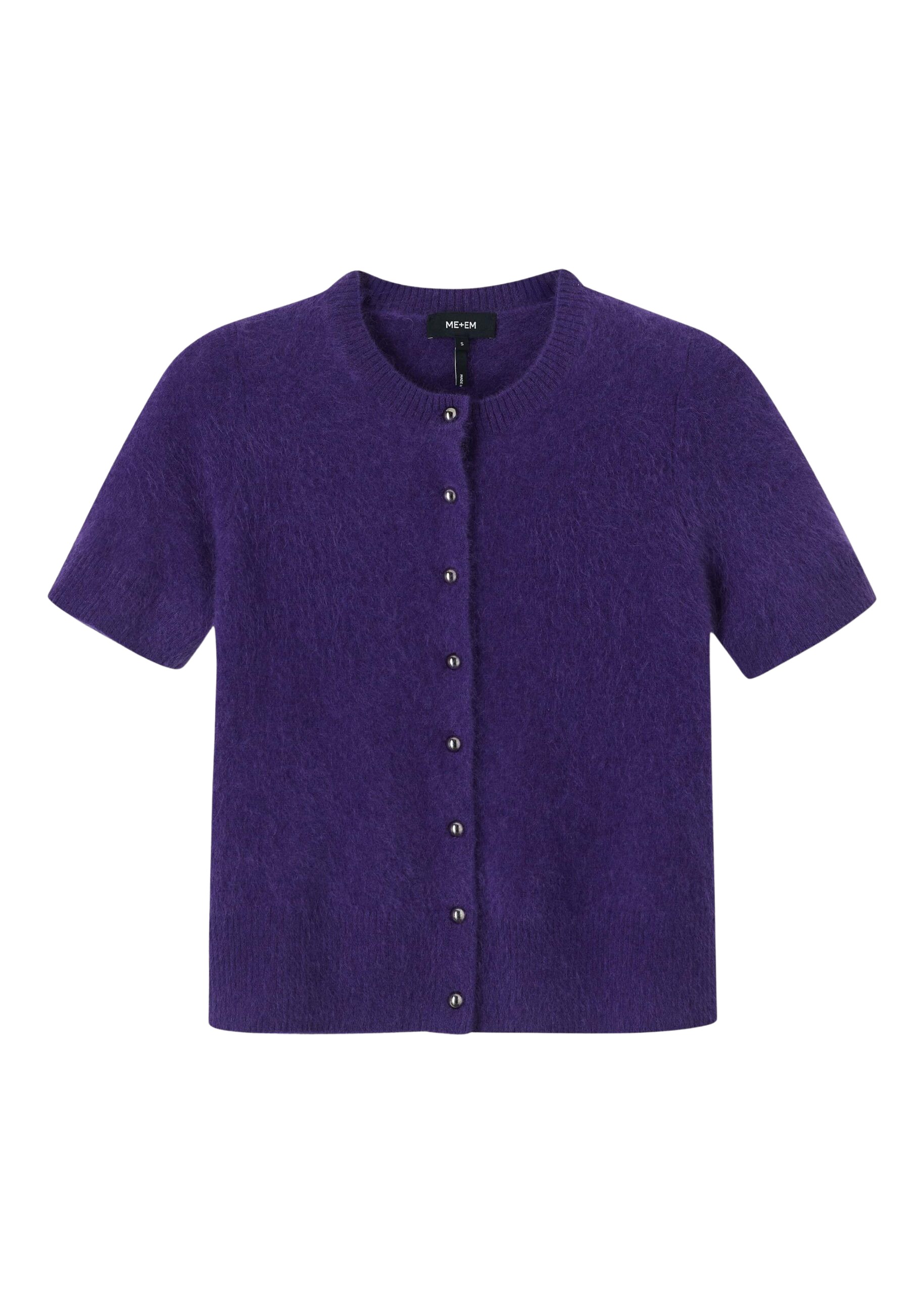 Me and Em Short Sleeve Cardigan – luxury British Purple in Me and Em exclusively at Luxury Shoes 
