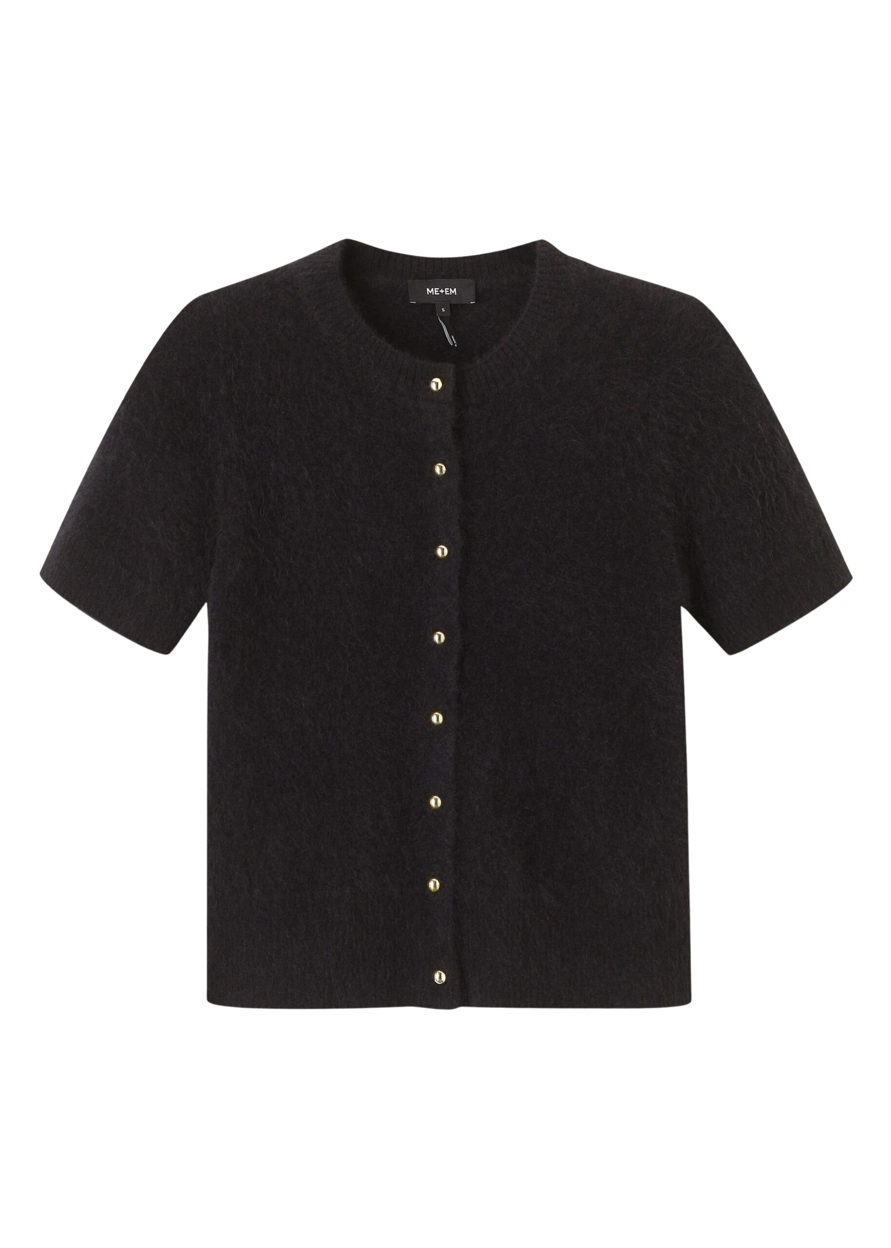 Me and Em Short Sleeve Cardigan – luxury British Black in Me and Em exclusively at Luxury Shoes 