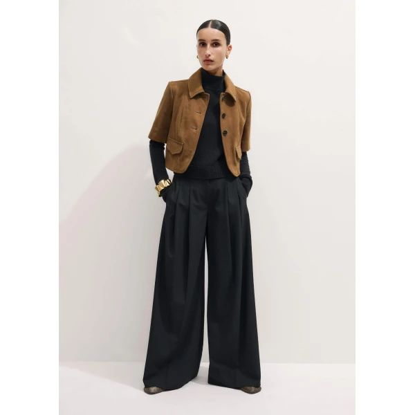 Me and Em Short Sleeve Jacket – luxury British Brown in Me and Em exclusively at Luxury Shoes 