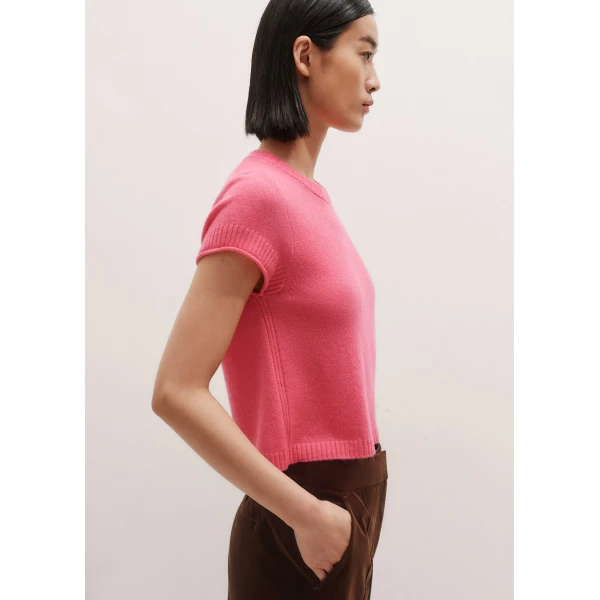 Me and Em Shrunken Baby Tee – luxury British Pink in Me and Em exclusively at Luxury Shoes 