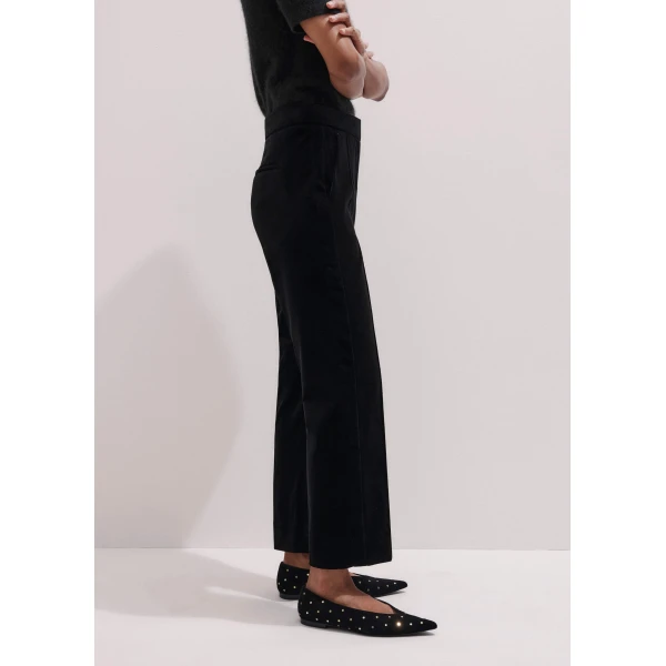 Me + Em Slim Crop Pant – luxury British Black in Me and Em exclusively at Luxury Shoes 