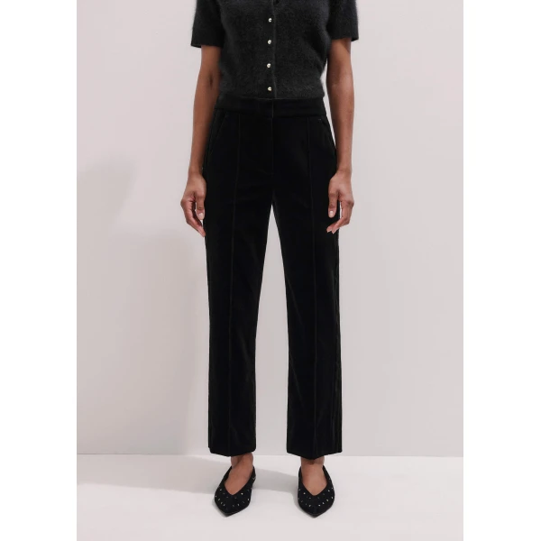 Me and Em Slim Crop Pant – luxury British Black in Me and Em exclusively at Luxury Shoes 