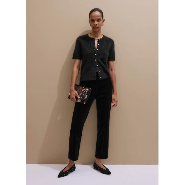 Me and Em Slim Crop Pant – luxury British Black in Me and Em exclusively at Luxury Shoes 