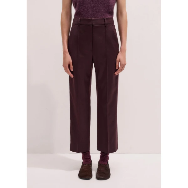 Me + Em Slim Crop Trouser – luxury British Red in Me and Em exclusively at Luxury Shoes 