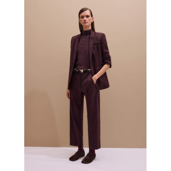 Me and Em Slim Crop Trouser – luxury British Red in Me and Em exclusively at Luxury Shoes 