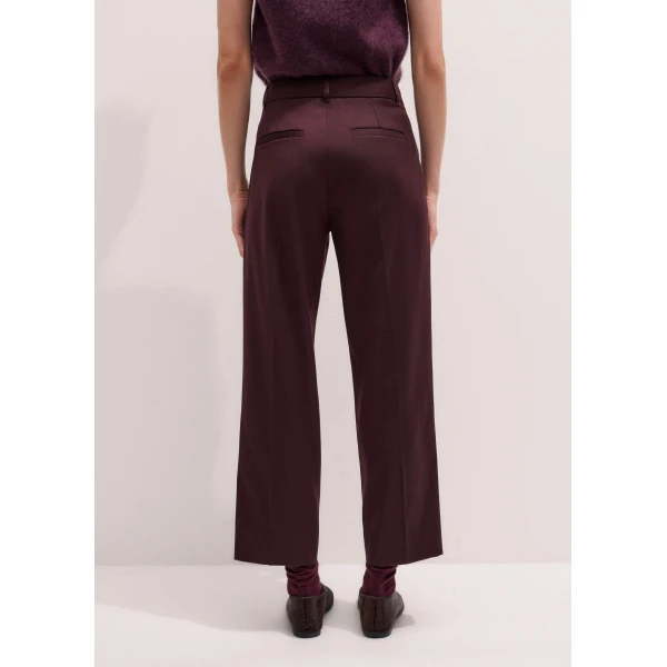 Me and Em Slim Crop Trouser – luxury British Red in Me and Em exclusively at Luxury Shoes 