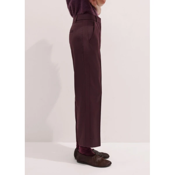Me + Em Slim Crop Trouser – luxury British Red in Me and Em exclusively at Luxury Shoes 