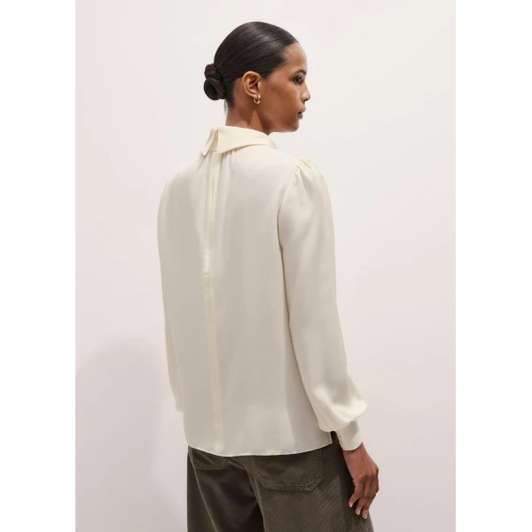 Me + Em Slim Cut Blouse – luxury British Ivory in Me and Em exclusively at Luxury Shoes 