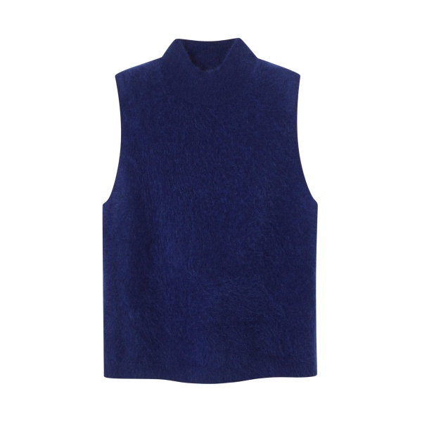 Me and Em Slim Sweater Vest – luxury British Blue in Me and Em exclusively at Luxury Shoes 