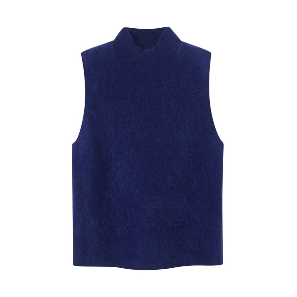Me and Em Slim Sweater Vest – luxury British Blue in Me and Em exclusively at Luxury Shoes 