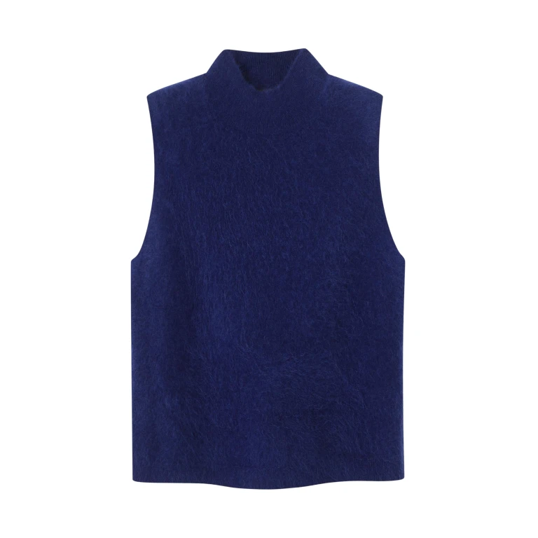 Me and Em Slim Sweater Vest – luxury British Blue in Me and Em exclusively at Luxury Shoes 