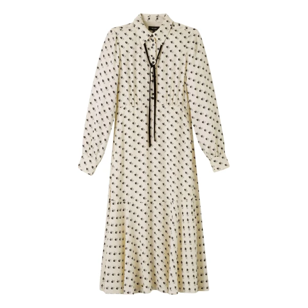 Me and Em Smart Touch Midi Dress – luxury British Ivory in Me and Em exclusively at Luxury Shoes 