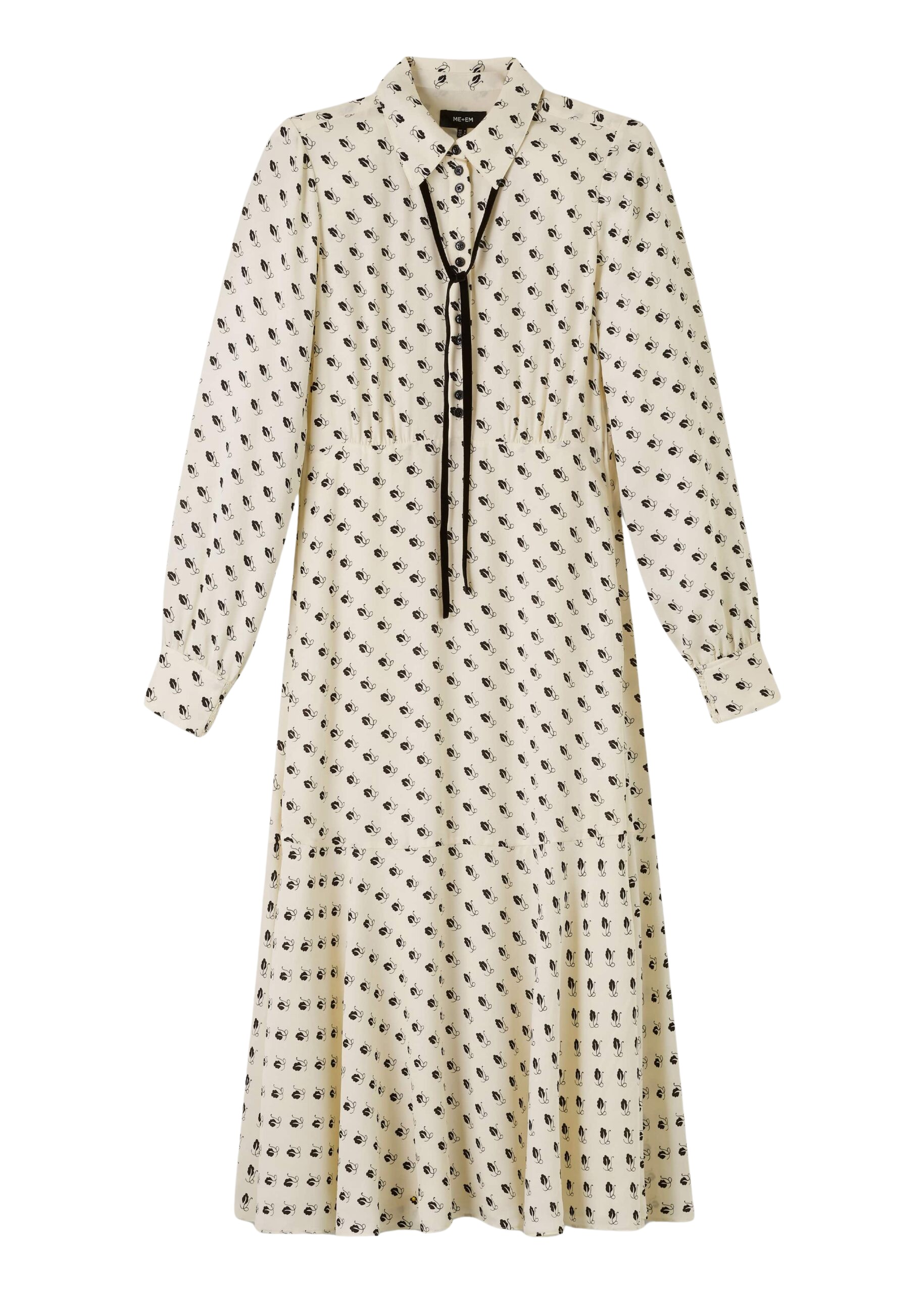 Me and Em Smart Touch Midi Dress – luxury British Ivory in Me and Em exclusively at Luxury Shoes 