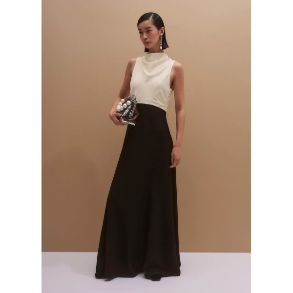 Me + Em Statement Back Dress – luxury British Black in Me and Em exclusively at Luxury Shoes 