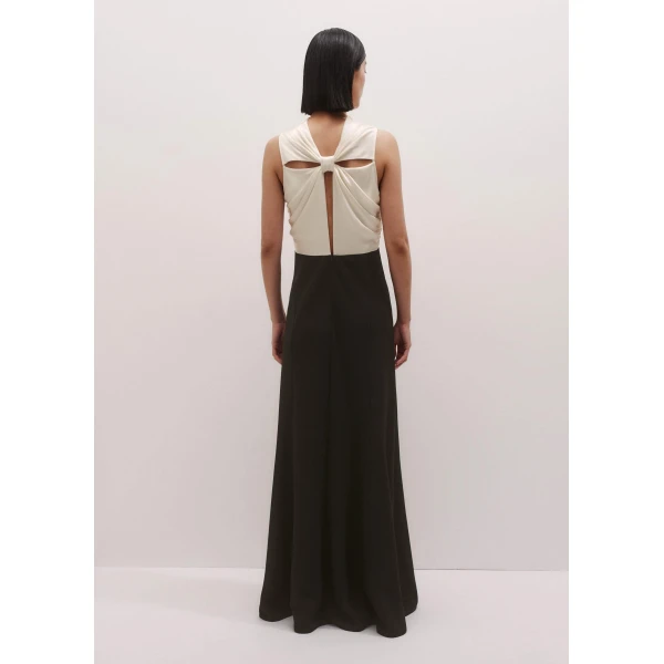 Me + Em Statement Back Dress – luxury British Black in Me and Em exclusively at Luxury Shoes 
