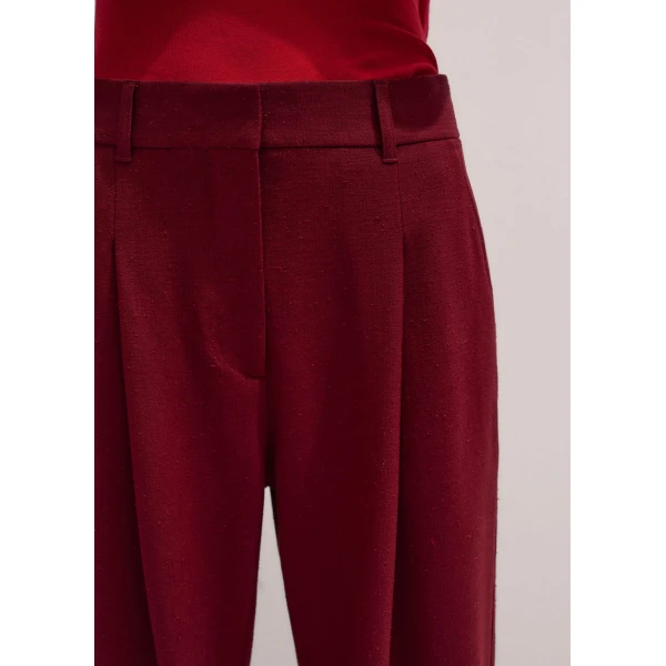 Me + Em Statement Man Pant – luxury British Red in Me and Em exclusively at Luxury Shoes 