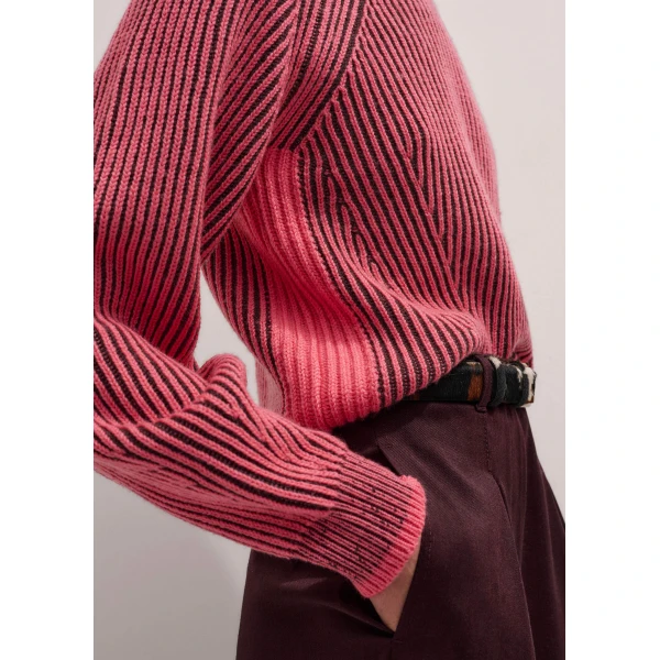 Me + Em Statement Sweater – luxury British Pink in Me and Em exclusively at Luxury Shoes 