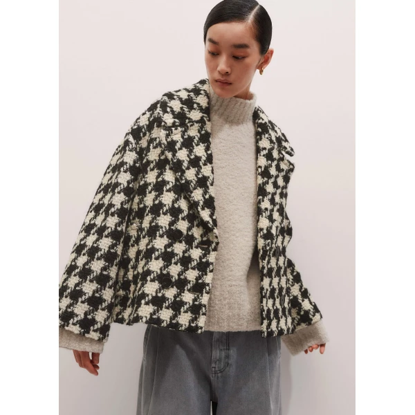 Me and Em Statement Swing Coat – luxury British Multicolour in Me and Em exclusively at Luxury Shoes 