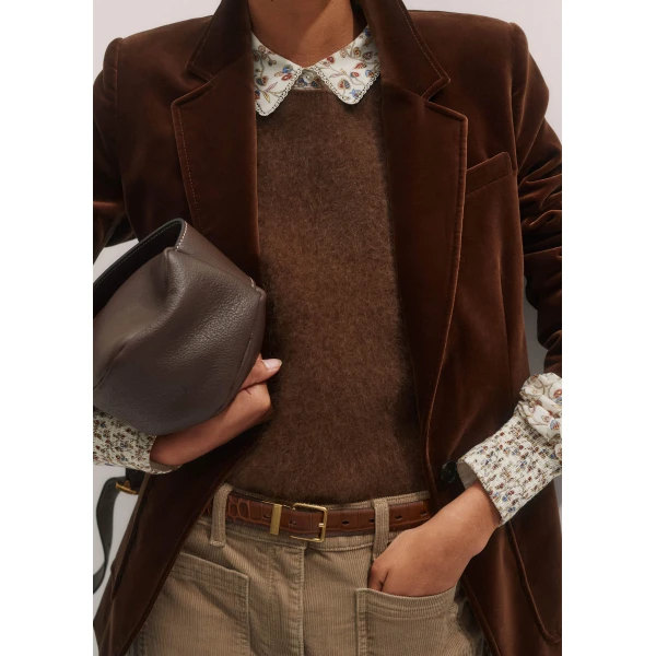 Me and Em Straight Blouse – luxury British Ivory in Me and Em exclusively at Luxury Shoes 