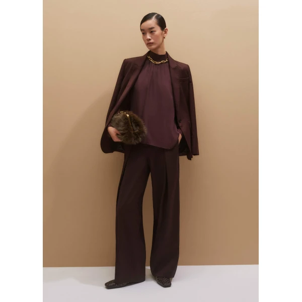 Me and Em Straight Blouse – luxury British Red in Me and Em exclusively at Luxury Shoes 