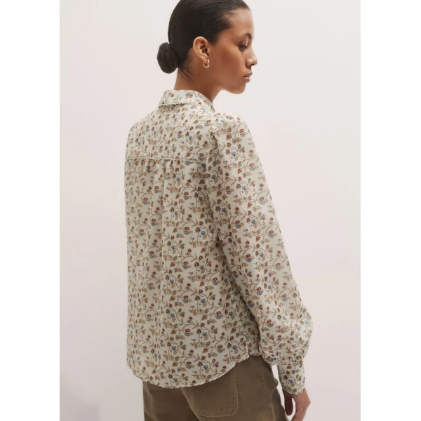 Me + Em Straight Blouse – luxury British Ivory in Me and Em exclusively at Luxury Shoes 