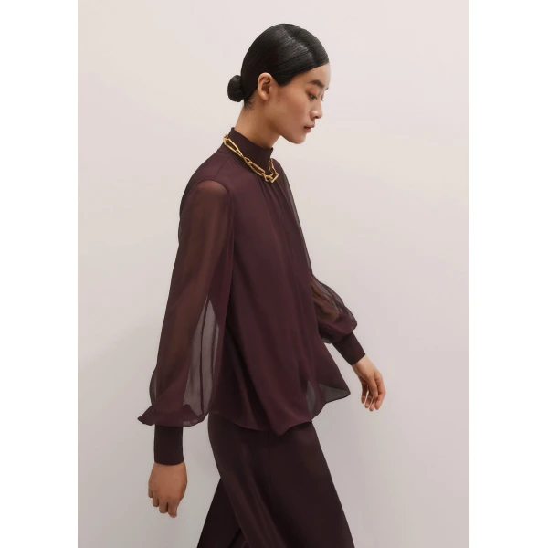 Me and Em Straight Blouse – luxury British Red in Me and Em exclusively at Luxury Shoes 