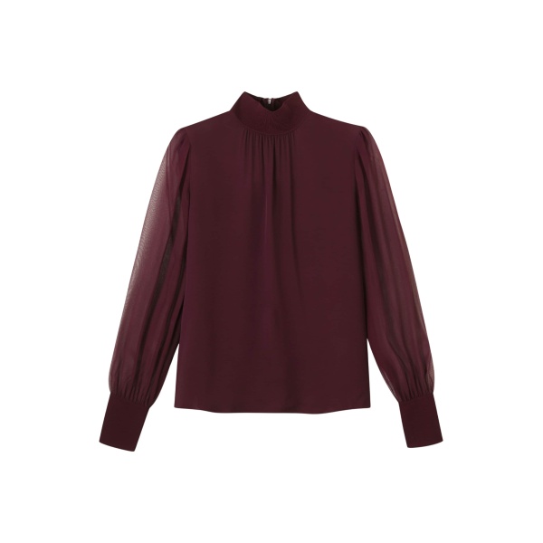 Me and Em Straight Blouse – luxury British Red in Me and Em exclusively at Luxury Shoes 