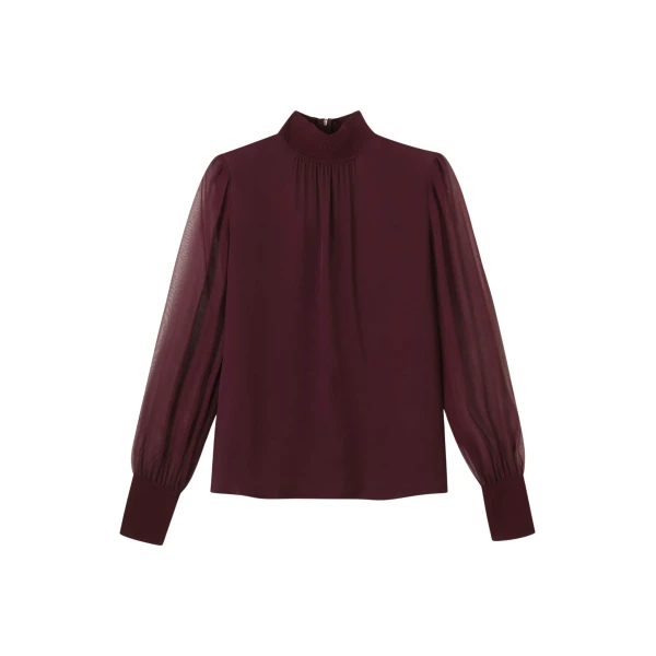 Me and Em Straight Blouse – luxury British Red in Me and Em exclusively at Luxury Shoes 
