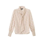 Me and Em Straight Blouse + Tie – luxury British Multicolour in Me and Em exclusively at Luxury Shoes 