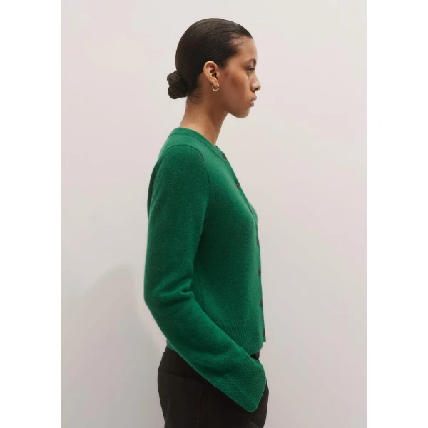 Me and Em Straight Cardigan – luxury British Green in Me and Em exclusively at Luxury Shoes 