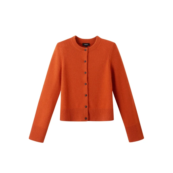 Me and Em Straight Cardigan – luxury British Orange in Me and Em exclusively at Luxury Shoes 