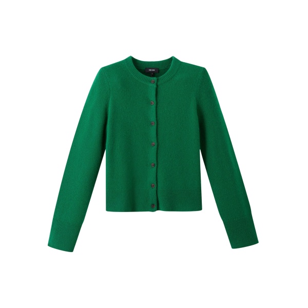 Me and Em Straight Cardigan – luxury British Green in Me and Em exclusively at Luxury Shoes 