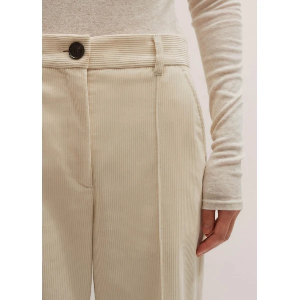 Me + Em Straight Crop Trouser – luxury British Ivory in Me and Em exclusively at Luxury Shoes 
