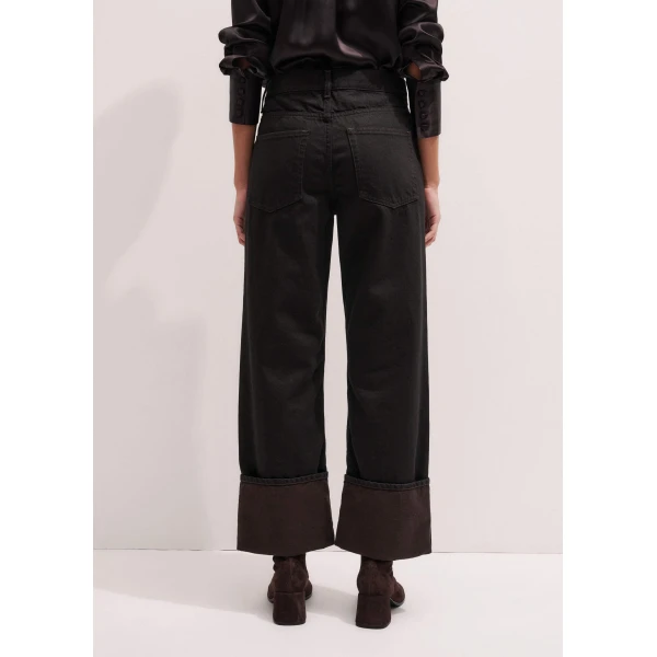Me and Em Straight-Leg Jean – luxury British Black in Me and Em exclusively at Luxury Shoes 