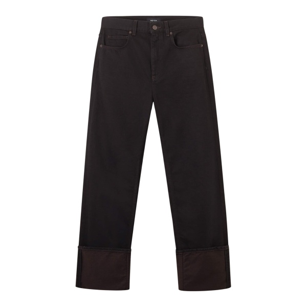 Me and Em Straight-Leg Jean – luxury British Black in Me and Em exclusively at Luxury Shoes 