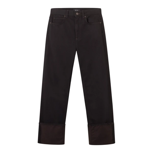 Me and Em Straight-Leg Jean – luxury British Black in Me and Em exclusively at Luxury Shoes 