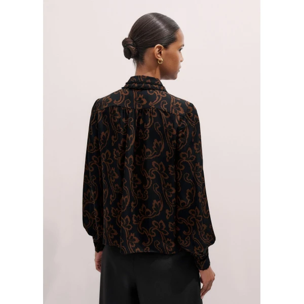 Me + Em Straight Shirt + Tie – luxury British Black in Me and Em exclusively at Luxury Shoes 