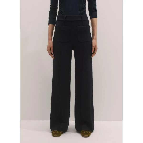 Me + Em Subtle Flare Trouser – luxury British Blue in Me and Em exclusively at Luxury Shoes 