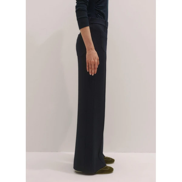 Me and Em Subtle Flare Trouser – luxury British Blue in Me and Em exclusively at Luxury Shoes 