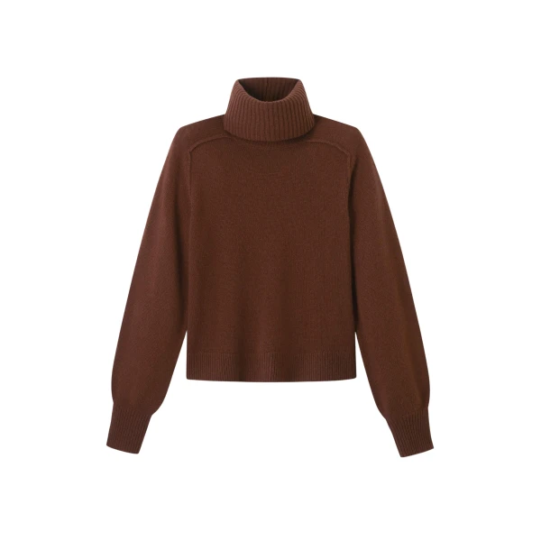 Me and Em Sunday Sweater + Snood – luxury British Brown in Me and Em exclusively at Luxury Shoes 