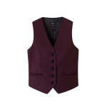 Me and Em Tailored Vest – luxury British Red in Me and Em exclusively at Luxury Shoes 