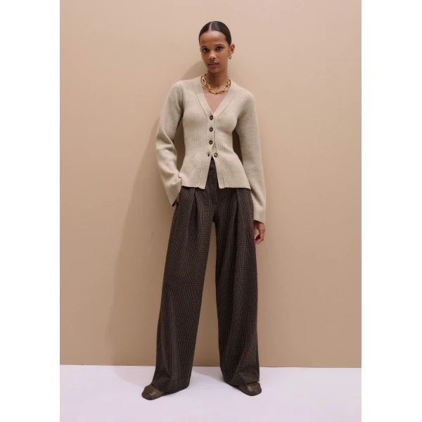 Me + Em Tapered Trouser – luxury British Brown in Me and Em exclusively at Luxury Shoes 