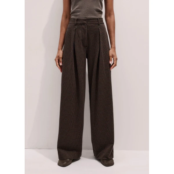 Me + Em Tapered Trouser – luxury British Brown in Me and Em exclusively at Luxury Shoes 