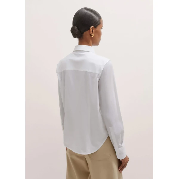 Me + Em Travel Layering Shirt – luxury British White in Me and Em exclusively at Luxury Shoes 