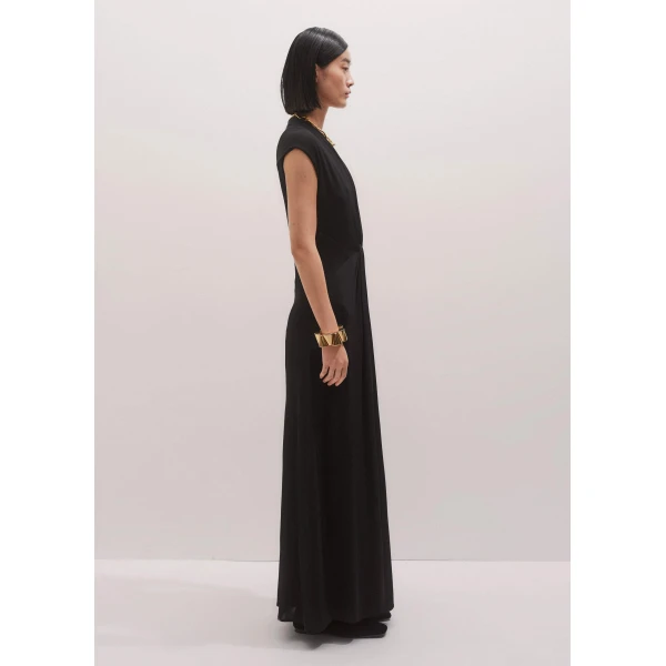 Me and Em Twist Front Maxi Dress – luxury British Black in Me and Em exclusively at Luxury Shoes 