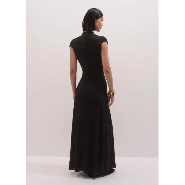 Me + Em Twist Front Maxi Dress – luxury British Black in Me and Em exclusively at Luxury Shoes 